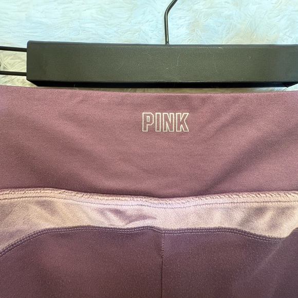 PINK Victoria’s Secret Purple Active Velvet Panel Leggings | Size Large | 💜✨ - Picture 17 of 17